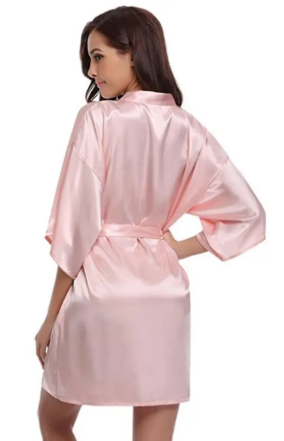 RB032 2018 New Silk Kimono Robe