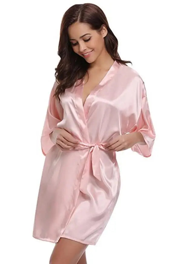 RB032 2018 New Silk Kimono Robe