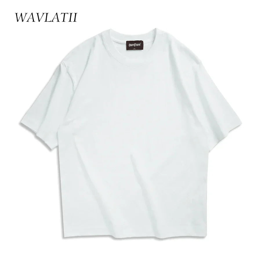 WAVLATII Oversized Summer T shirts for