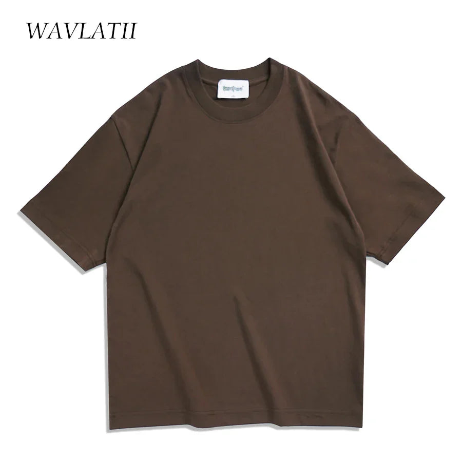 WAVLATII Oversized Summer T shirts for
