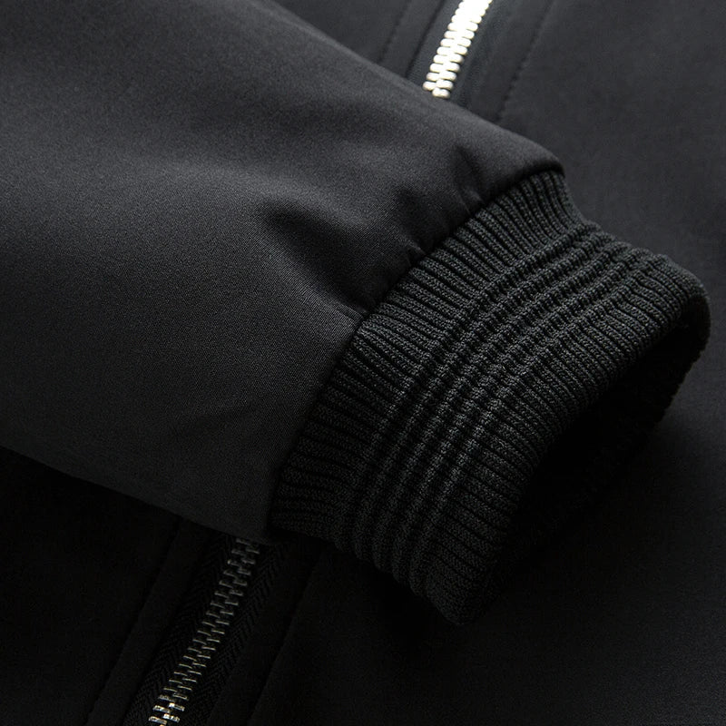 Men Bomber Jacket Thin Slim Long Sleeve