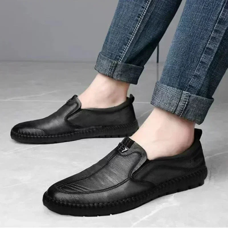 Men's Leather Shoes New Summer