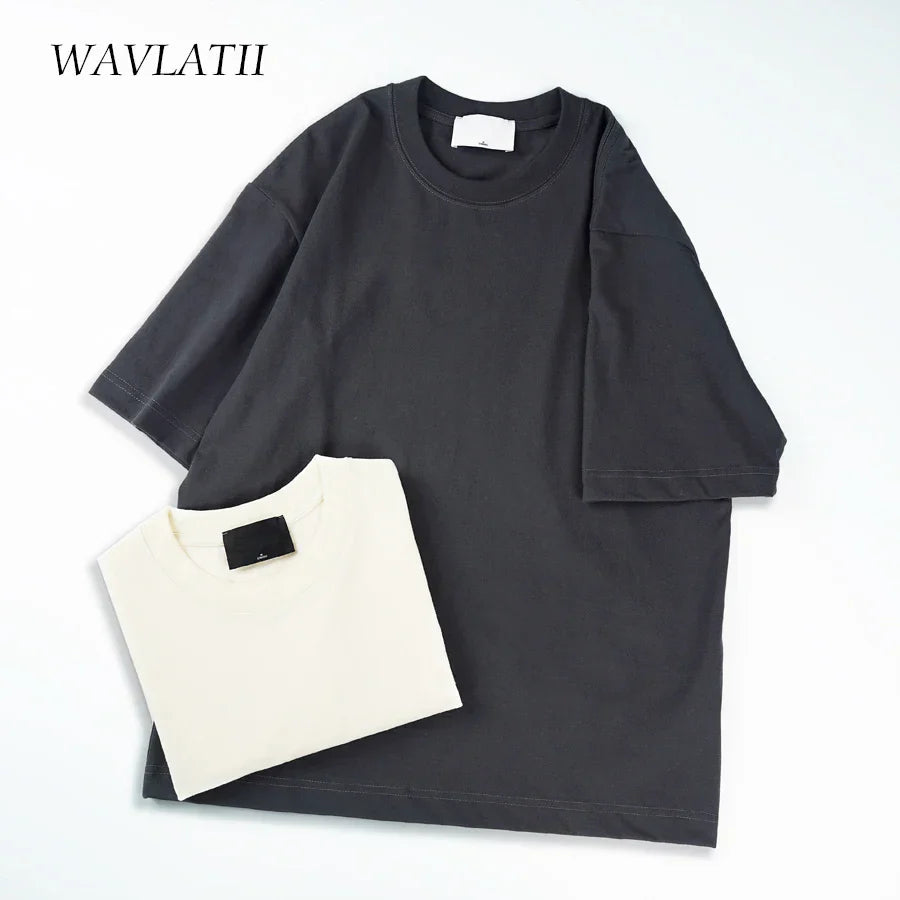 WAVLATII Oversized Summer T shirts for