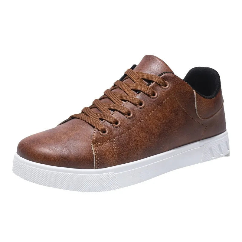 Luxury Leather Men Casual Shoes Soft